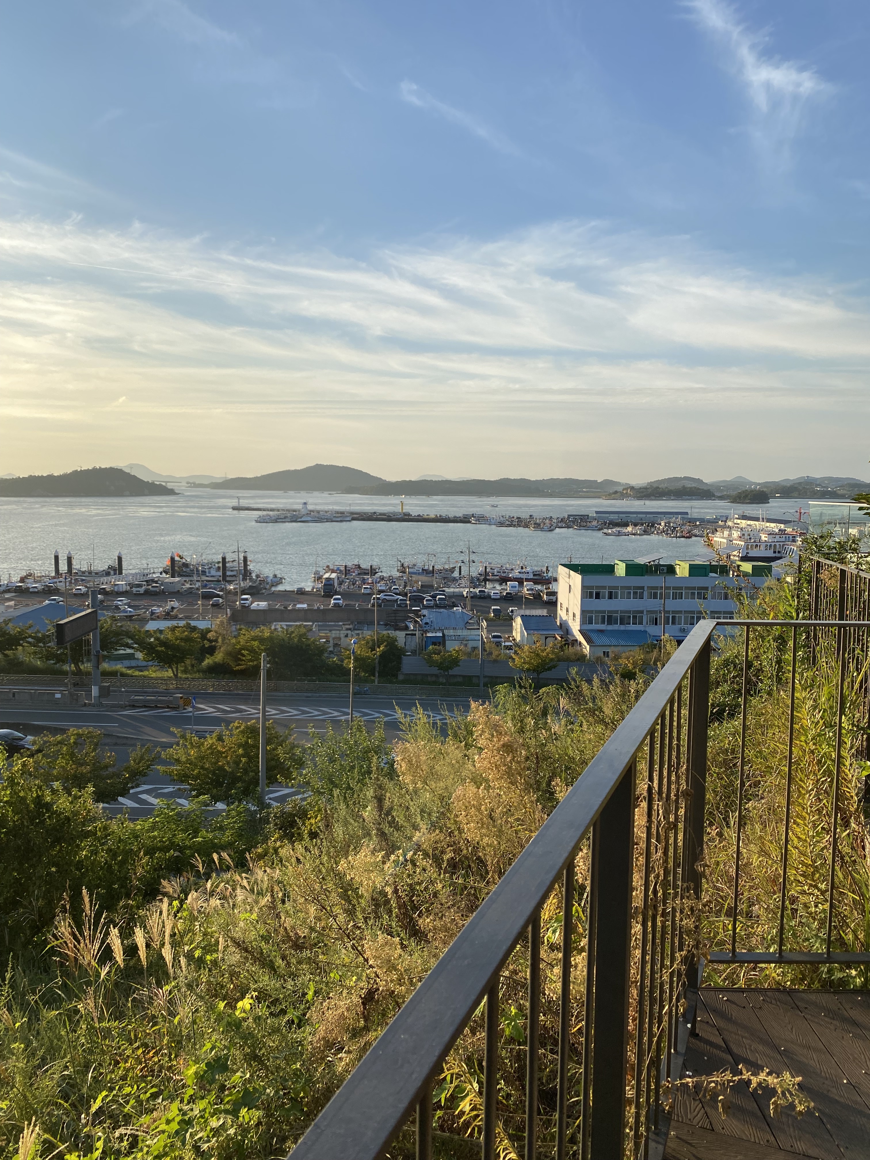 카페 주변에서 내려다본 목포 항구
