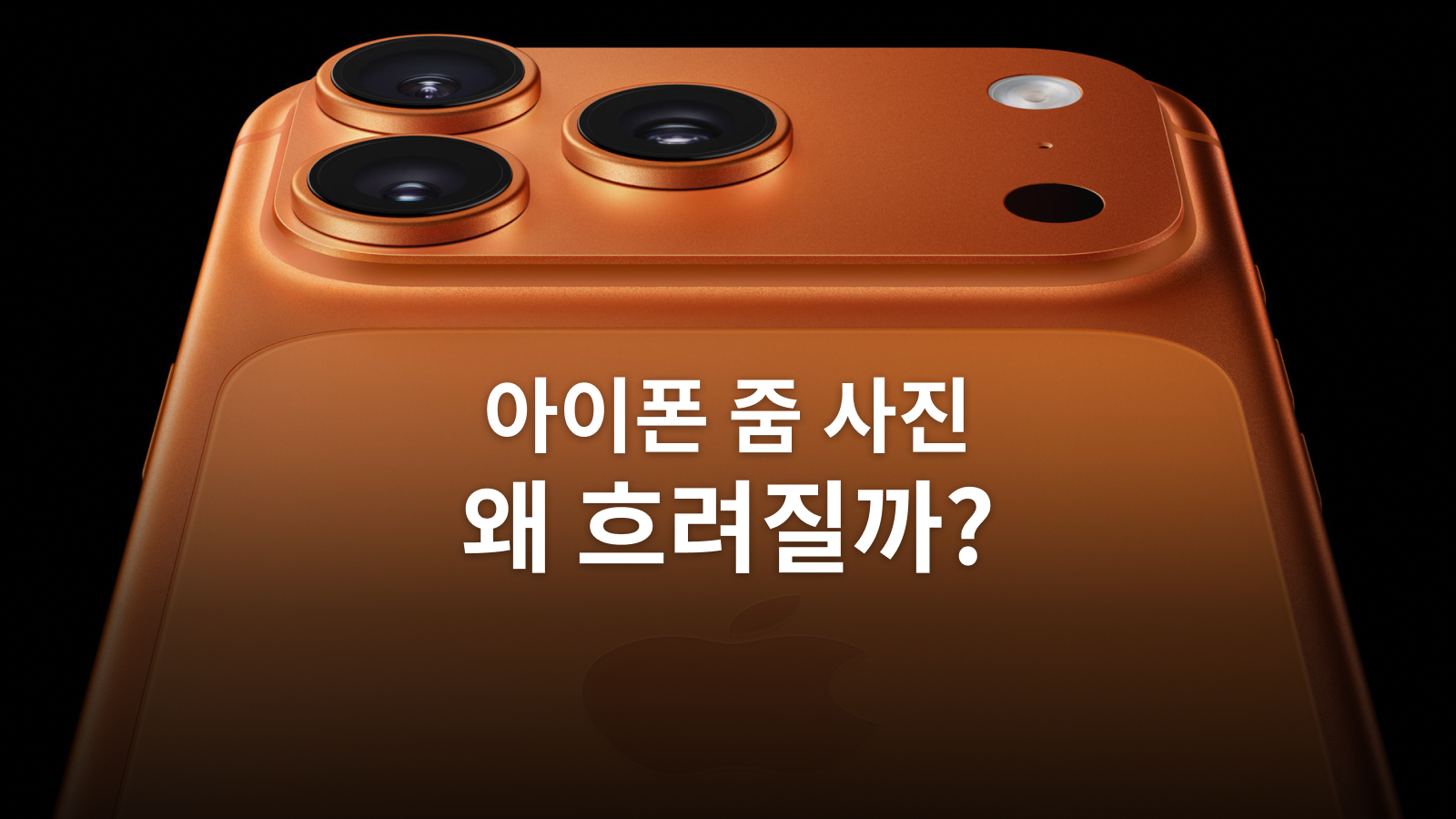 아이폰 줌 사진이 흐릴 때 확인할 렌즈 정보와 촬영 조건