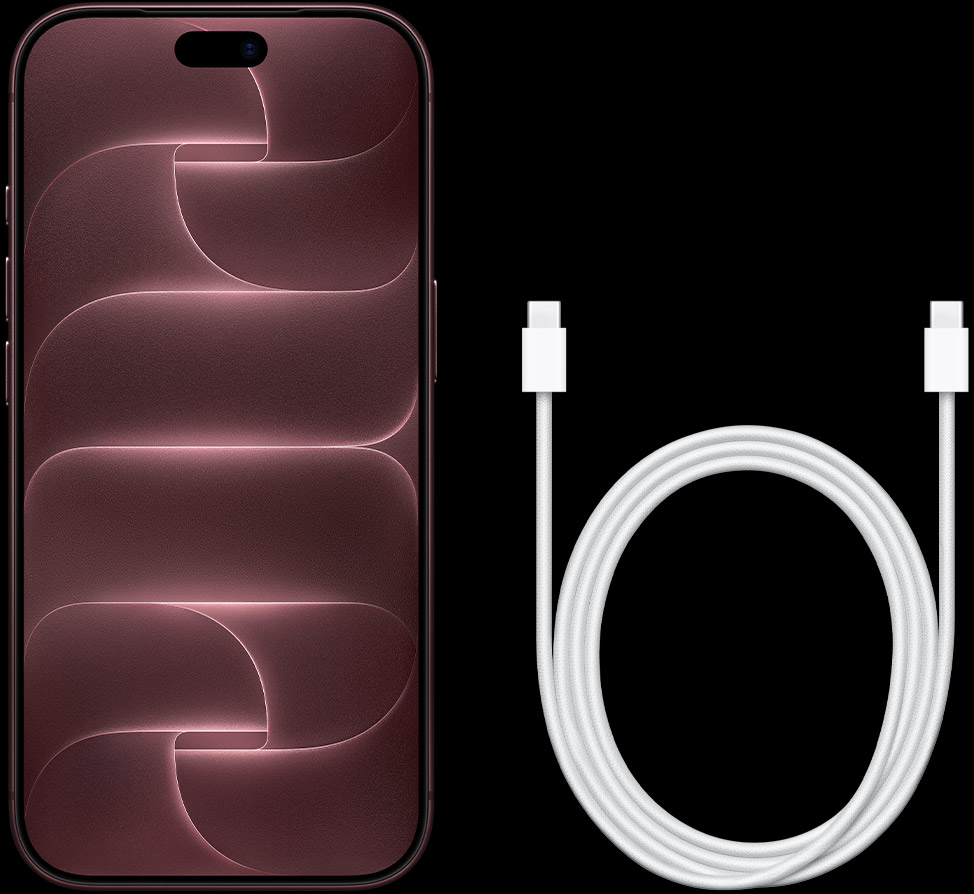 아이폰18 프로와 USB-C 충전 케이블의 공식 제품 구성 이미지.