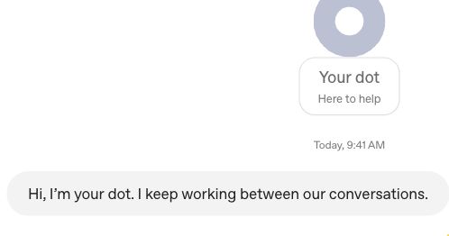 대화 사이에도 일을 이어간다는 소개. 공식 예시 일부 · ChatGPT Learn.