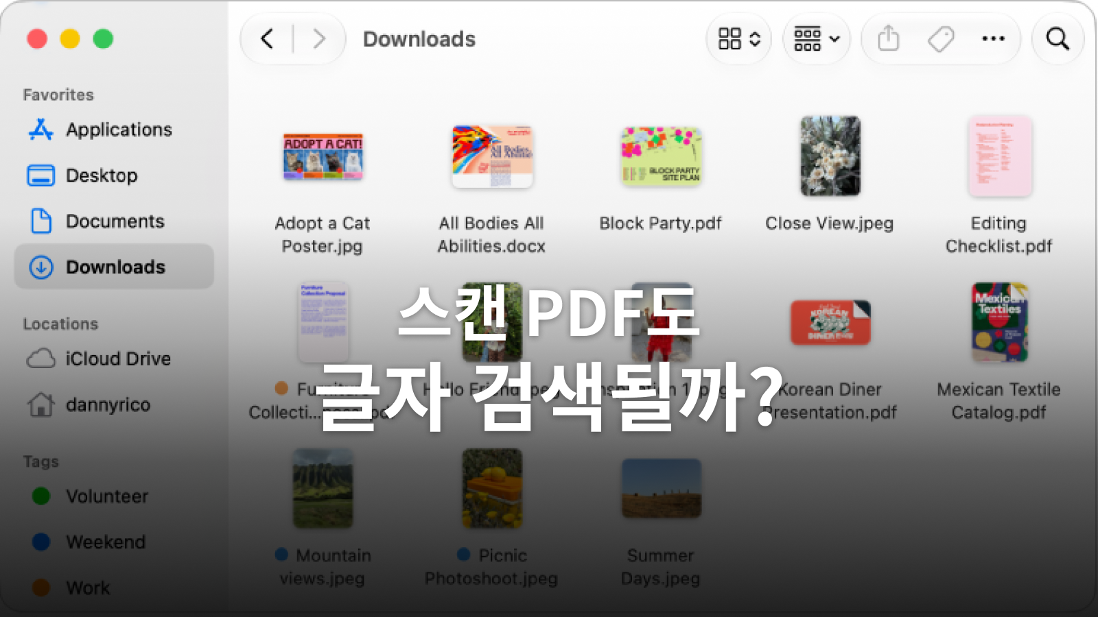 스캔 PDF 글자 검색: 맥 미리보기에서 인식·내보내기 확인하는 법