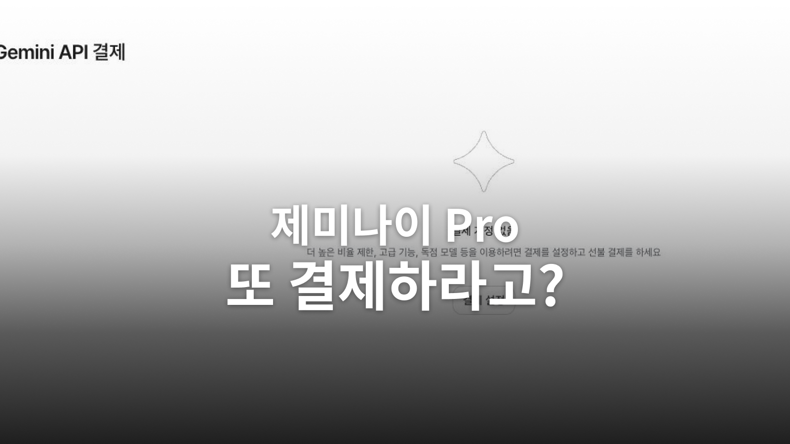제미나이 Pro와 AI Studio 결제, 크레딧별 사용처를 구분합니다