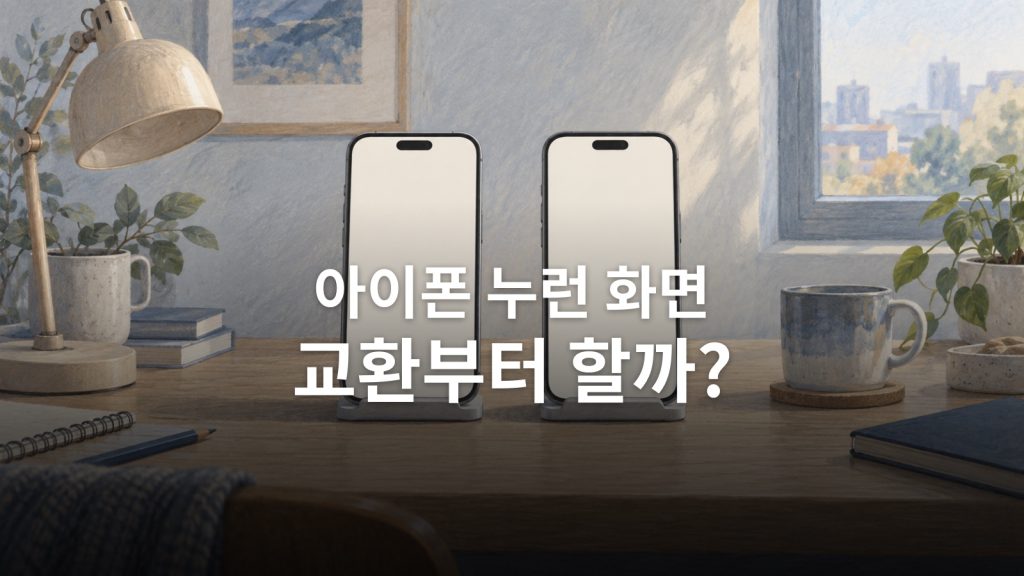 아이폰 누런 화면 점검: True Tone·Night Shift부터 교환 상담까지