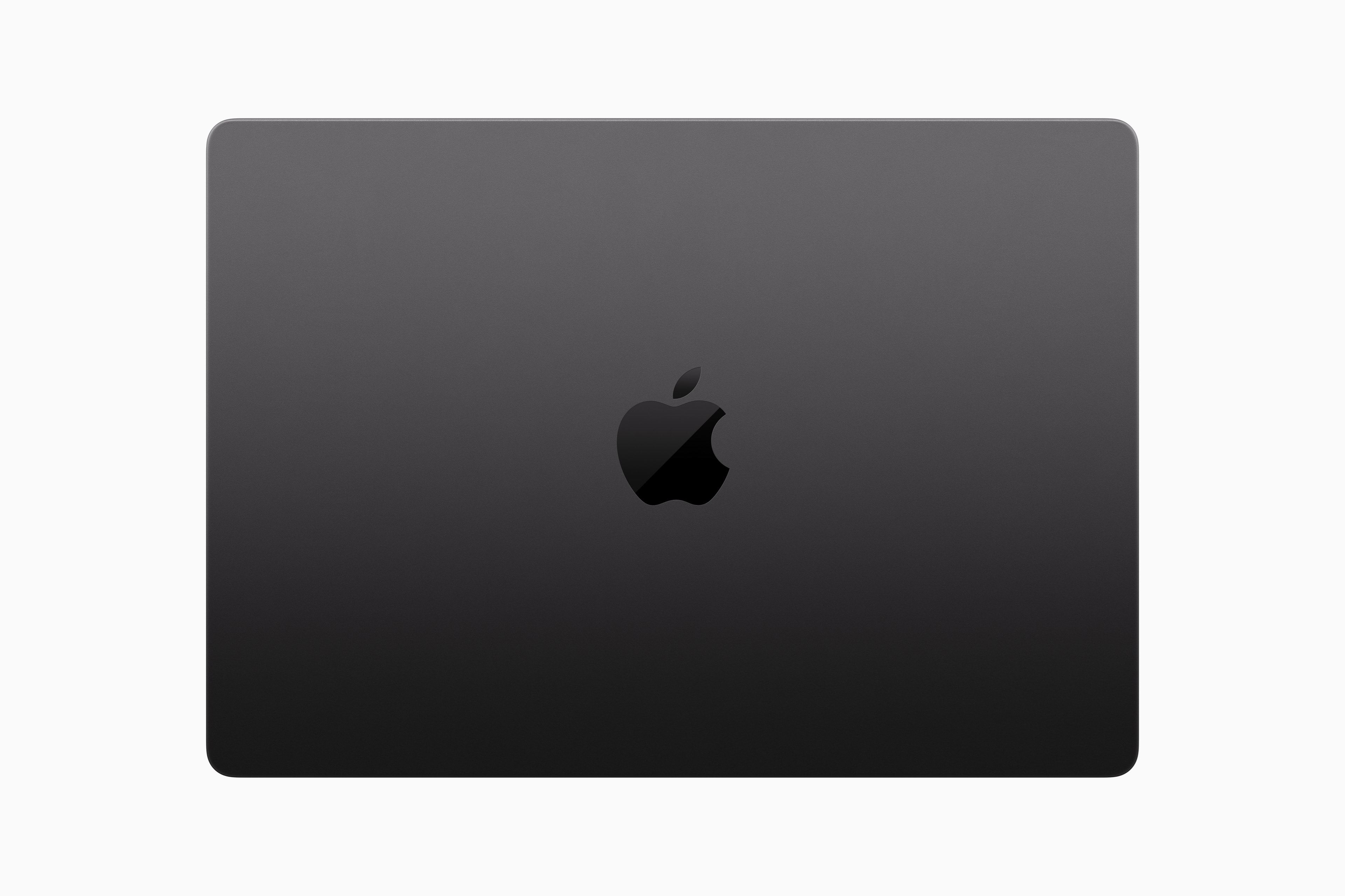 덮개를 닫은 2023년 M3 계열 MacBook Pro의 상판.