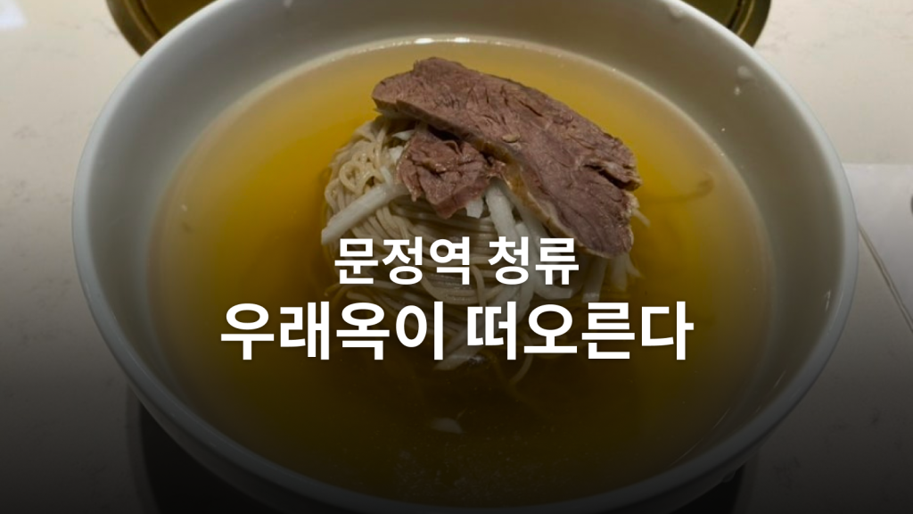 문정역 청류 평양냉면 후기ㅣ우래옥 같은 육향, 면은 달랐습니다 대표 이미지